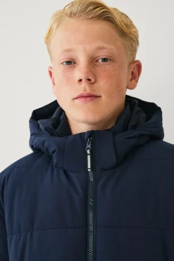 Ellos Collection Vandafvisende pufferjakke med aftagelig hætte