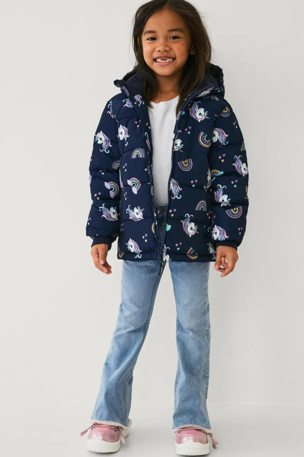 Ellos Collection Vandafvisende pufferjakke