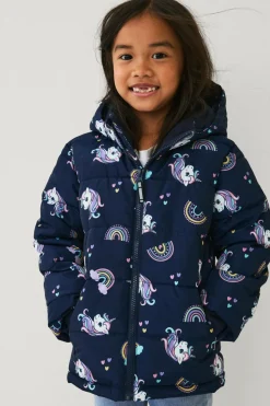 Ellos Collection Vandafvisende pufferjakke