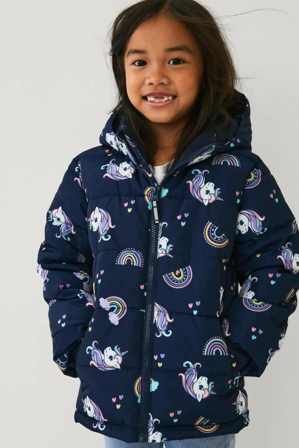 Ellos Collection Vandafvisende pufferjakke