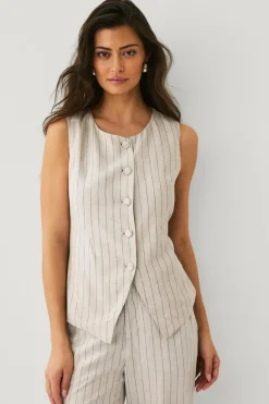 Ellos Collection Vest i hørmix