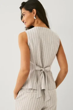 Ellos Collection Vest i hørmix