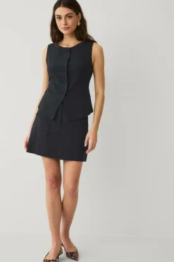 Ellos Collection Vest i hørmix