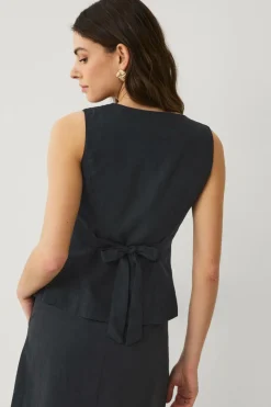 Ellos Collection Vest i hørmix