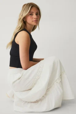 Ellos Collection Volantnederdel med blonder