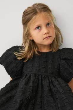 Ellos Collection Vævet kjole med puf