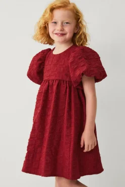 Ellos Collection Vævet kjole med puf