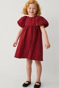 Ellos Collection Vævet kjole med puf