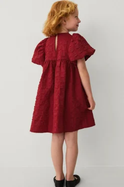 Ellos Collection Vævet kjole med puf