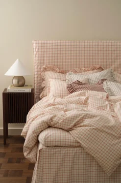 Ellos Home Betræk til hovedgærde Sonneli Check i bomuld