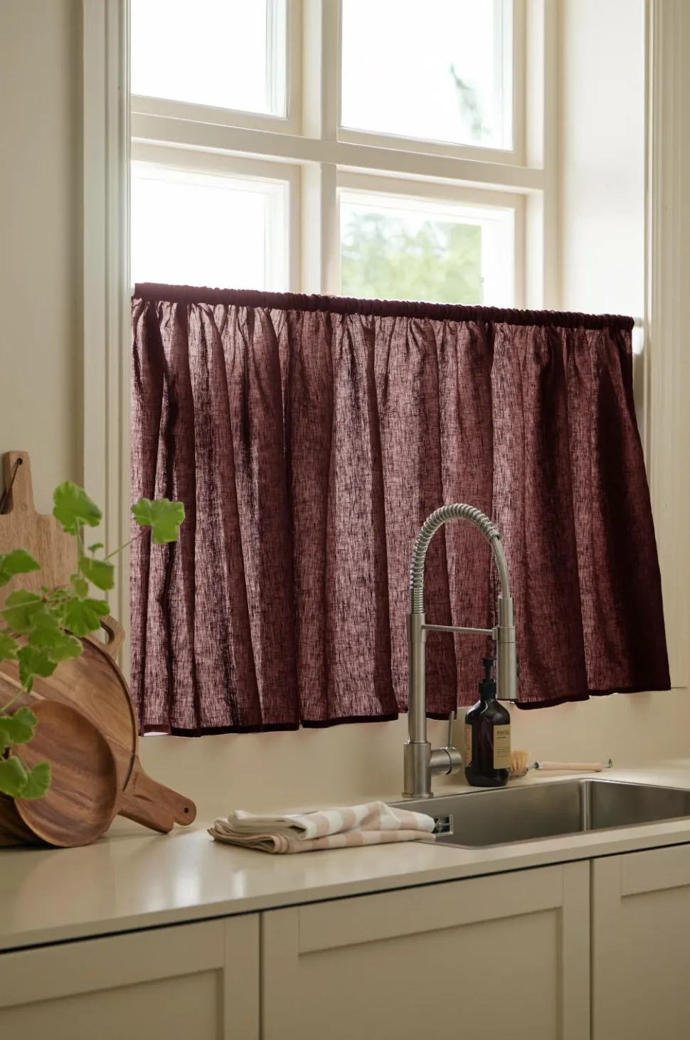 Ellos Home Café-gardin Malva