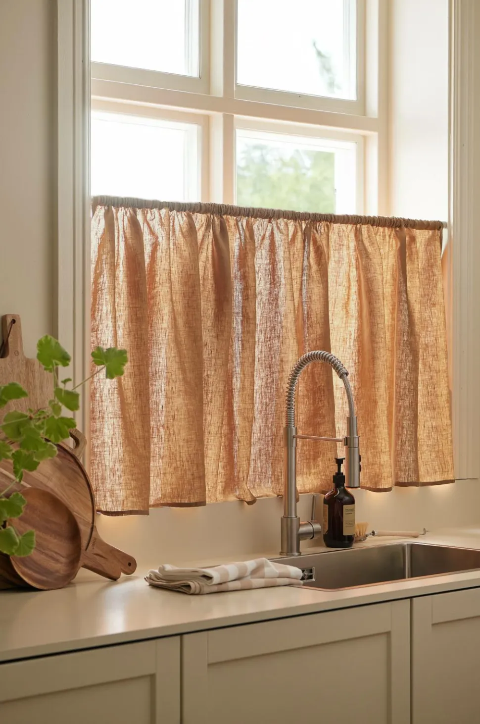 Ellos Home Café-gardin Malva