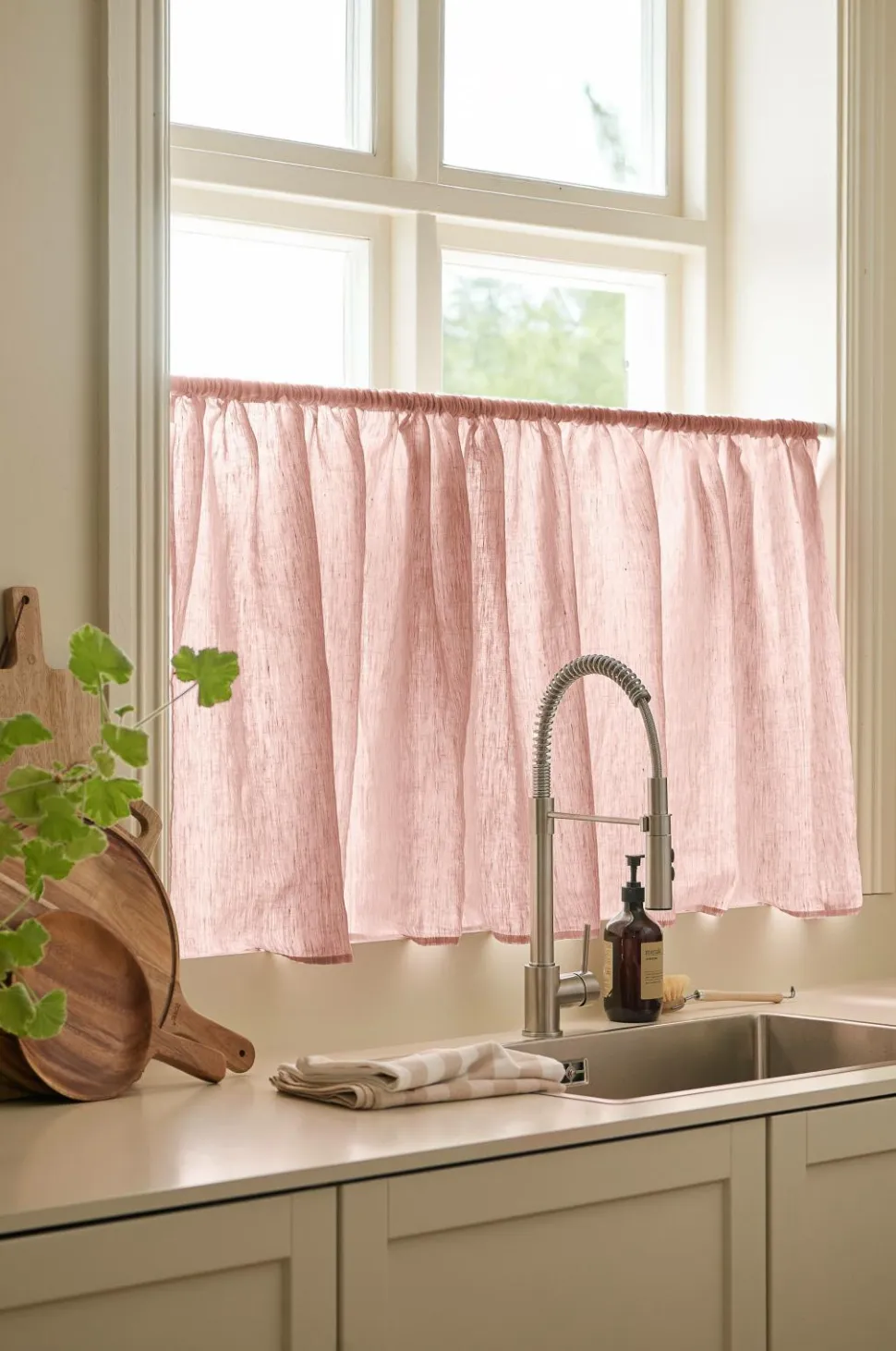 Ellos Home Café-gardin Malva