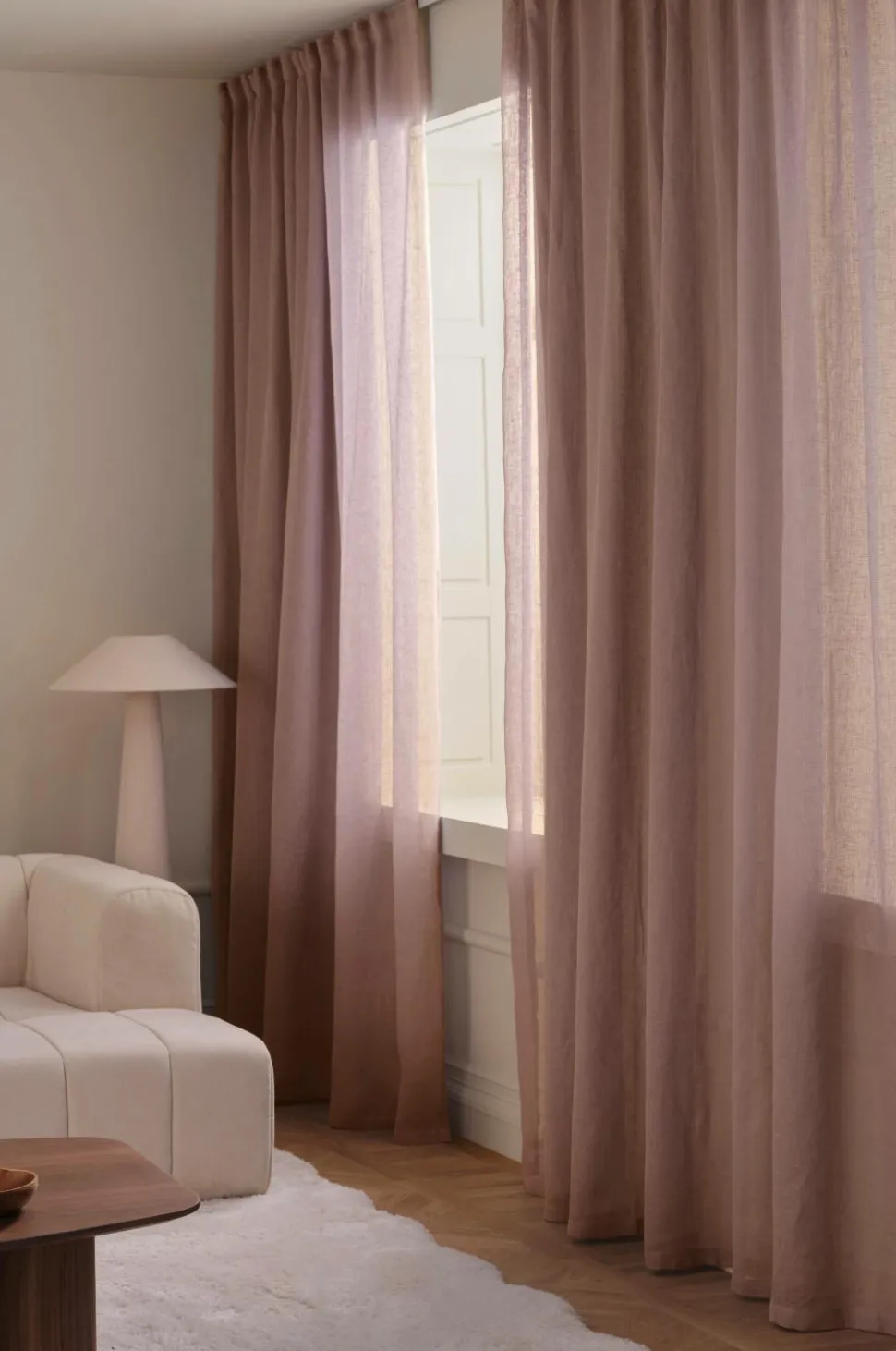 Ellos Home CLEO skræddersyet linnedgardin