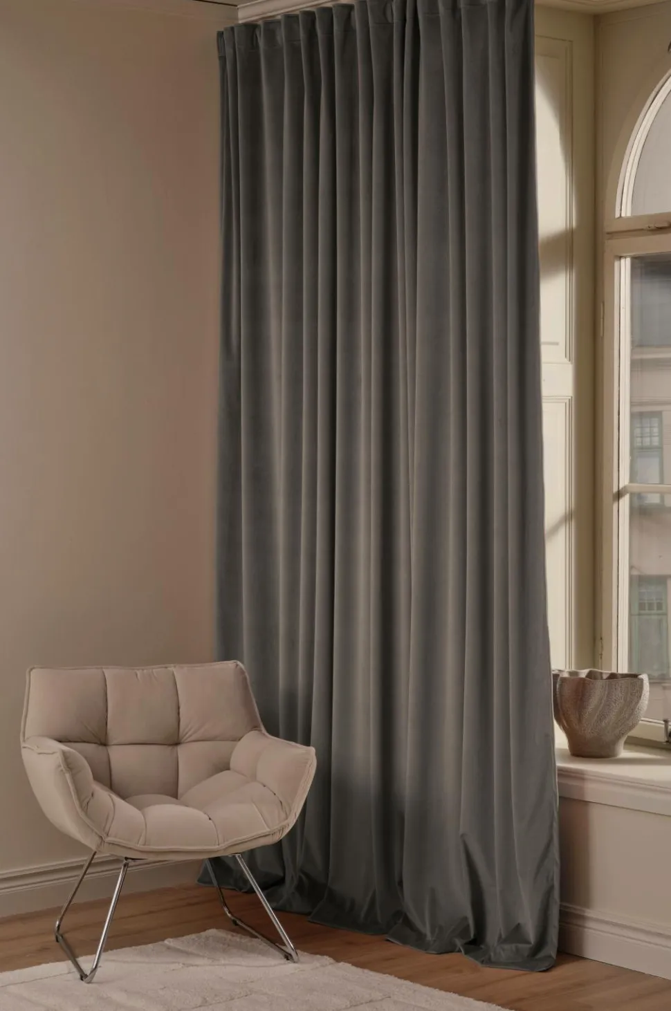 Ellos Home DEMI skræddersyet fløjlsgardin