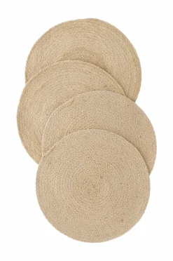 Ellos Home Dækkeserviet Ria i jute, 4-pak