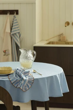 Ellos Home Dug Elly i genanvendt halvlinned Ø 150 cm