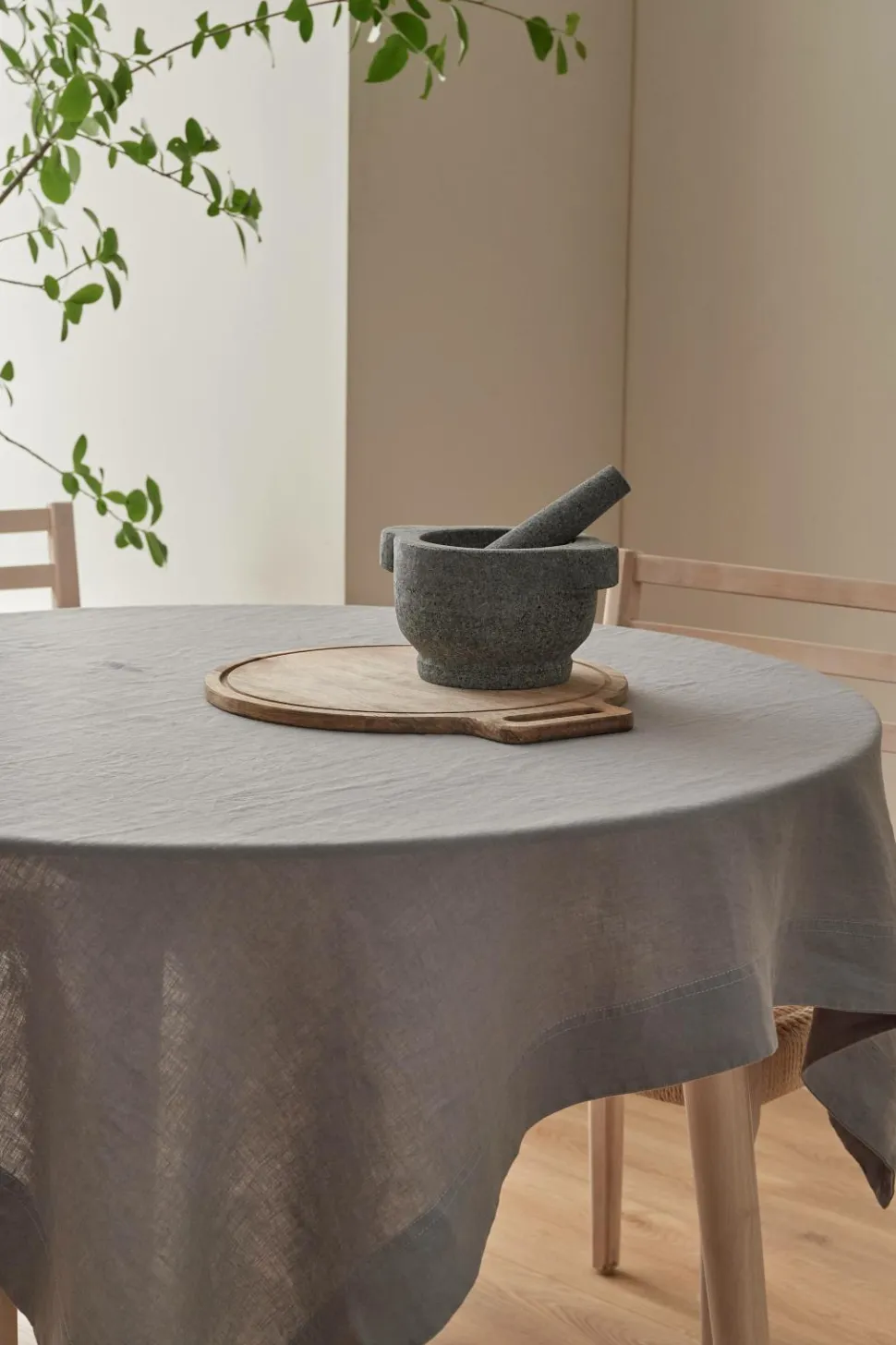 Ellos Home Dug Malva i 100% hør 140x140 cm