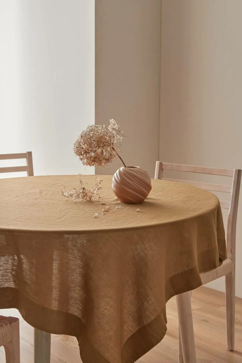 Ellos Home Dug Malva i 100% hør 140x140 cm