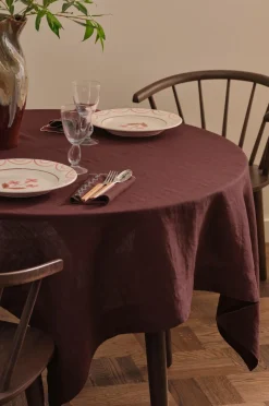 Ellos Home Dug Malva i 100% hør 140x140 cm