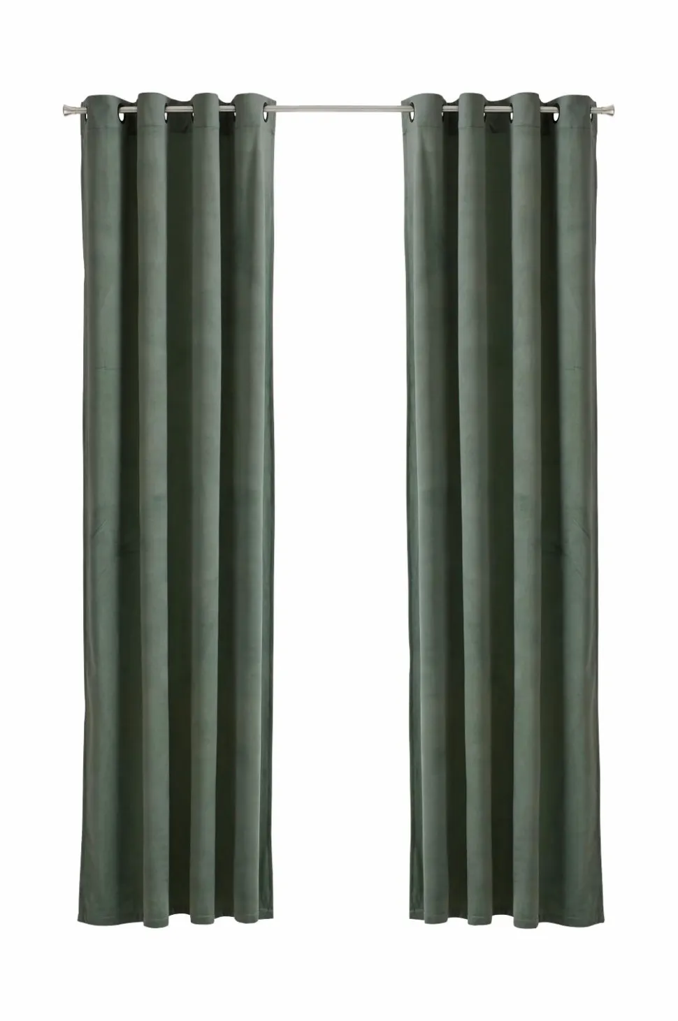 Ellos Home Gardinlængde med sejlringe Nora i velour, 2-pak