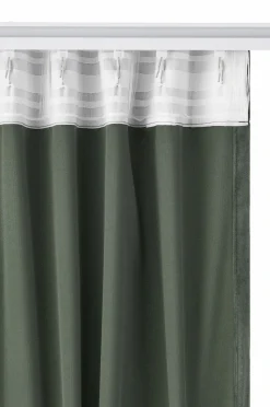 Ellos Home Gardinlængde med multibånd Nora i velour, 2-pak