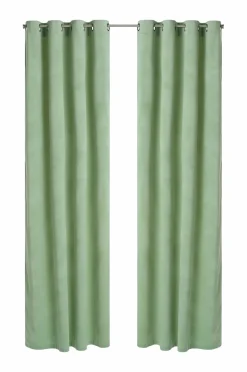 Ellos Home Gardinlængde med sejlringe Nora i velour, 2-pak