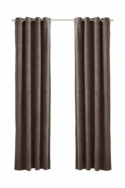 Ellos Home Gardinlængde med sejlringe Nora i velour, 2-pak