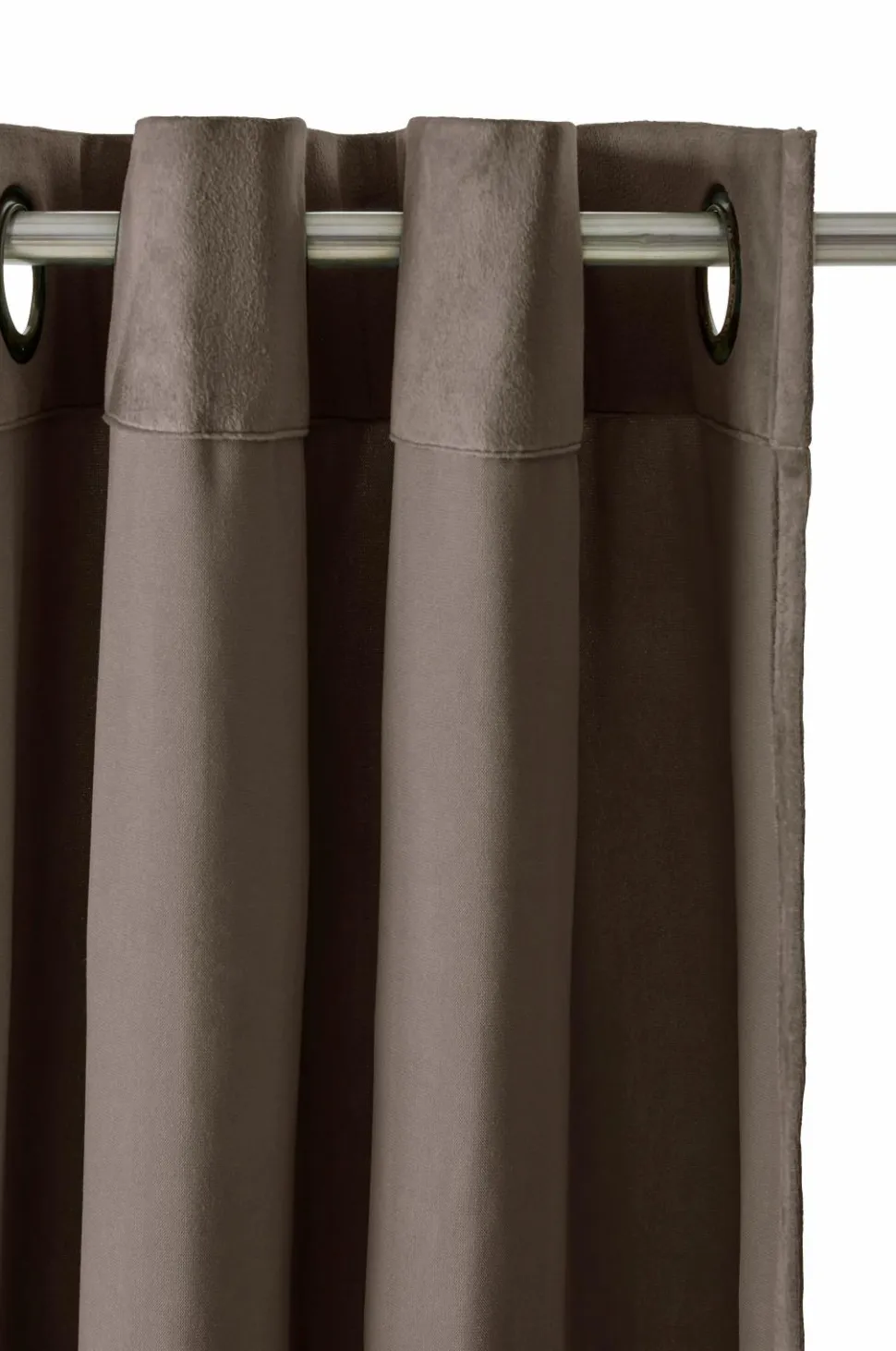 Ellos Home Gardinlængde med sejlringe Nora i velour, 2-pak