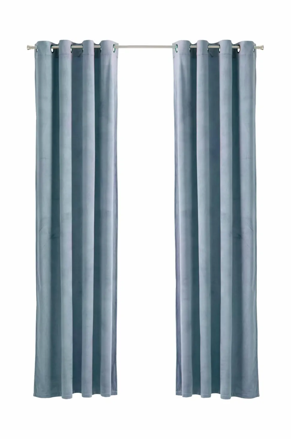 Ellos Home Gardinlængde med sejlringe Nora i velour, 2-pak