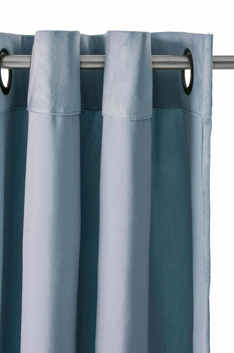 Ellos Home Gardinlængde med sejlringe Nora i velour, 2-pak