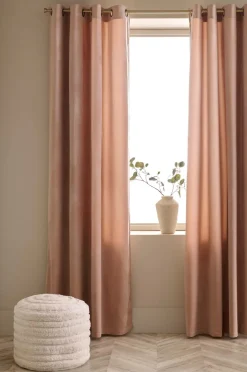 Ellos Home Gardinlængde med sejlringe Nora i velour, 2-pak