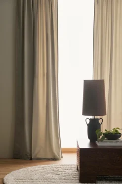 Ellos Home Gardinlængde med multibånd Nora i velour, 2-pak