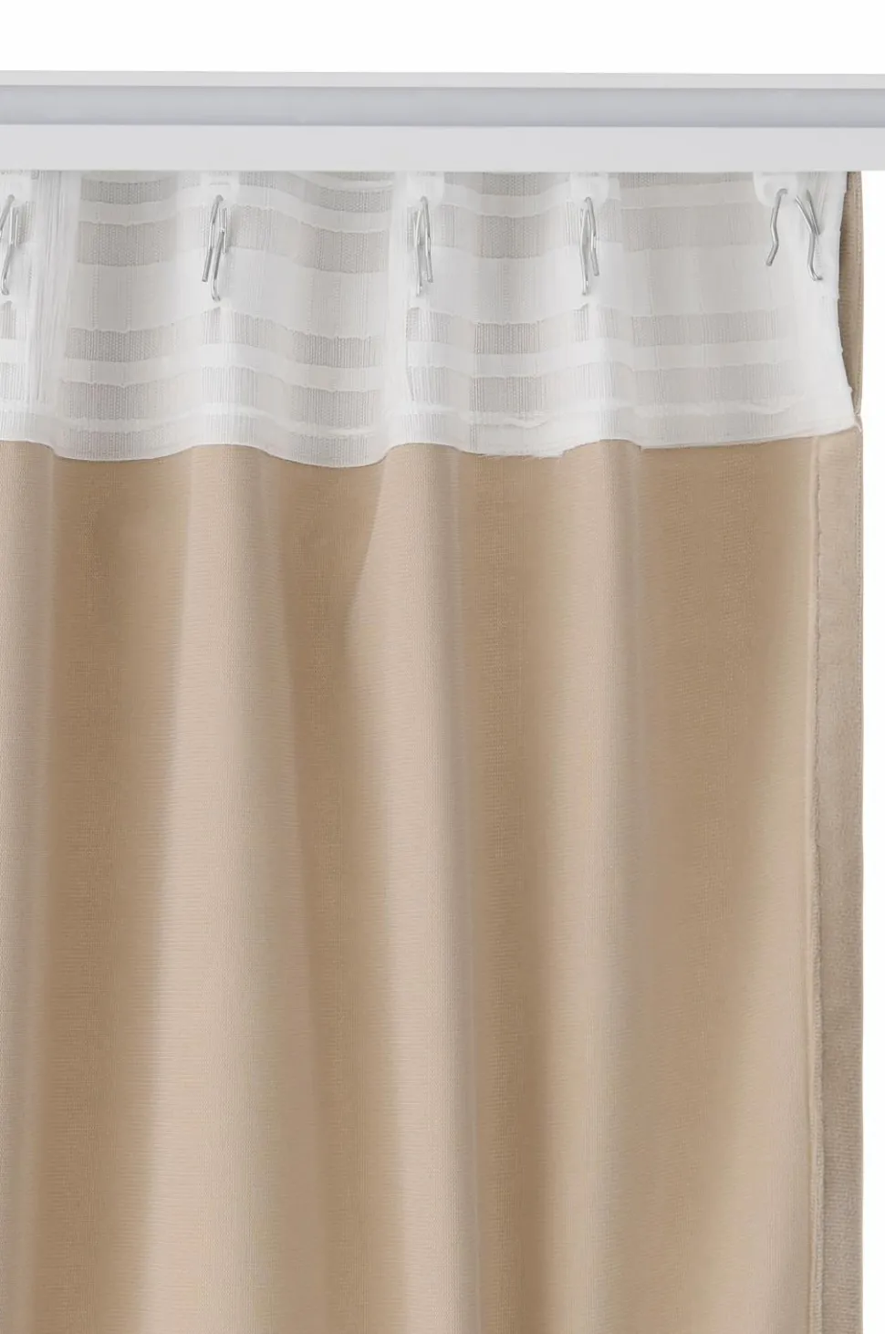 Ellos Home Gardinlængde med multibånd Nora i velour, 2-pak