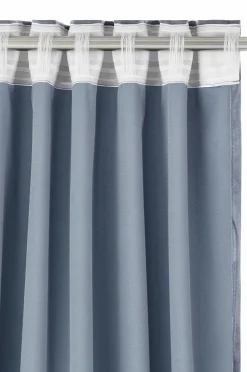 Ellos Home Gardinlængde med multibånd Nora i velour, 2-pak