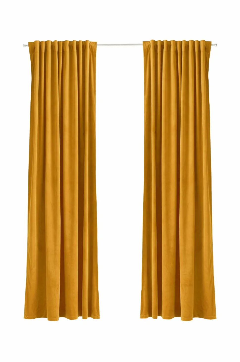 Ellos Home Gardinlængde med multibånd Nora i velour, 2-pak