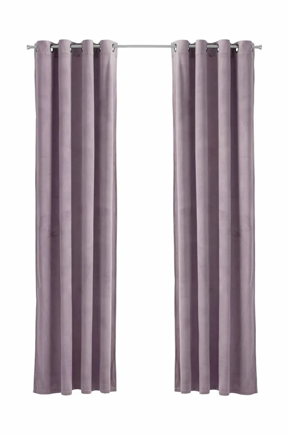 Ellos Home Gardinlængde med sejlringe Nora i velour, 2-pak