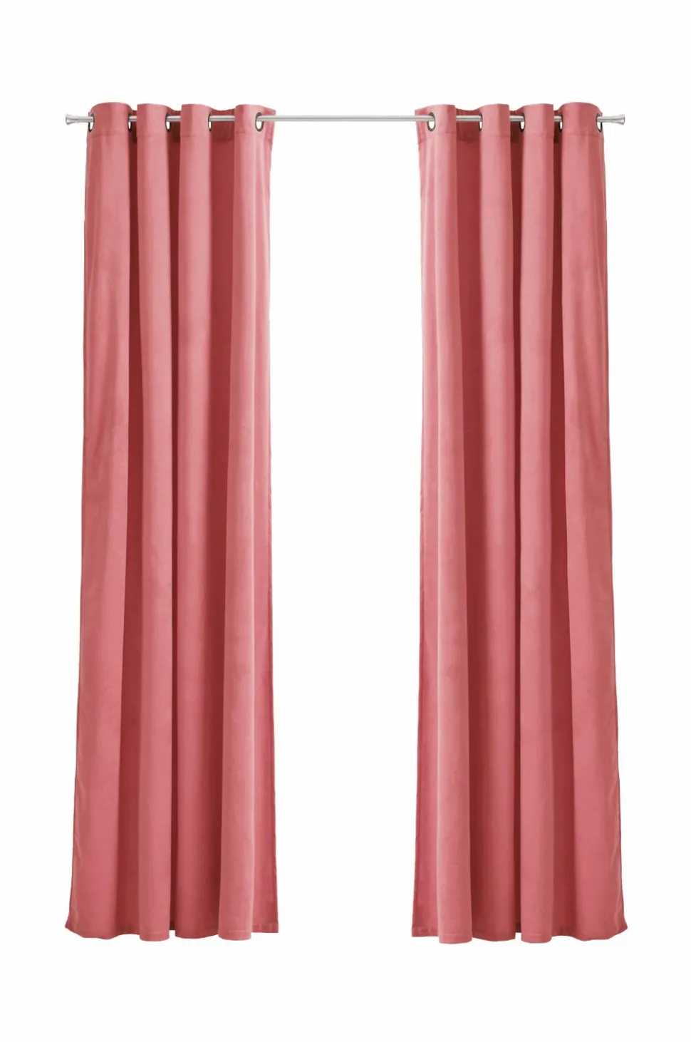 Ellos Home Gardinlængde med sejlringe Nora i velour, 2-pak