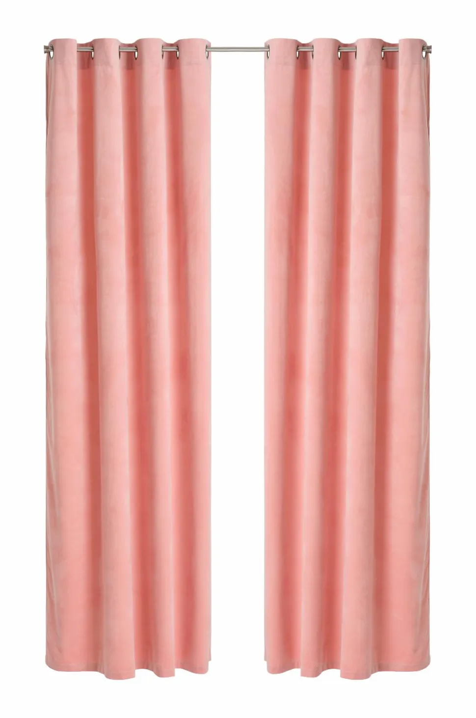 Ellos Home Gardinlængde med sejlringe Nora i velour, 2-pak