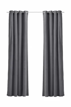 Ellos Home Gardinlængde med sejlringe Nora i velour, 2-pak