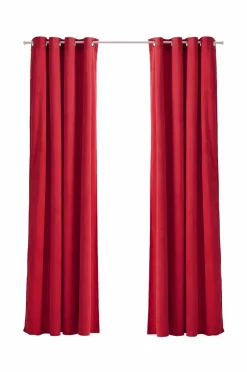Ellos Home Gardinlængde med sejlringe Nora i velour, 2-pak