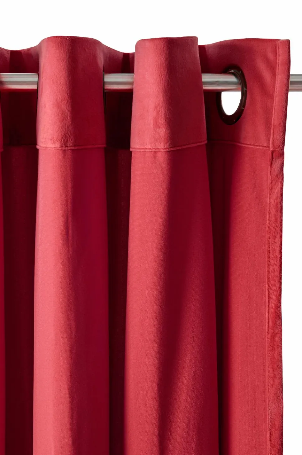 Ellos Home Gardinlængde med sejlringe Nora i velour, 2-pak