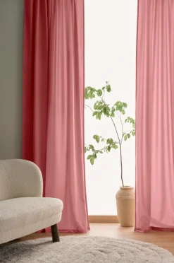 Ellos Home Gardinlængde med multibånd Nora i velour, 2-pak