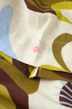 Ellos Home Kimono Elly Retro i genanvendt halvlinned