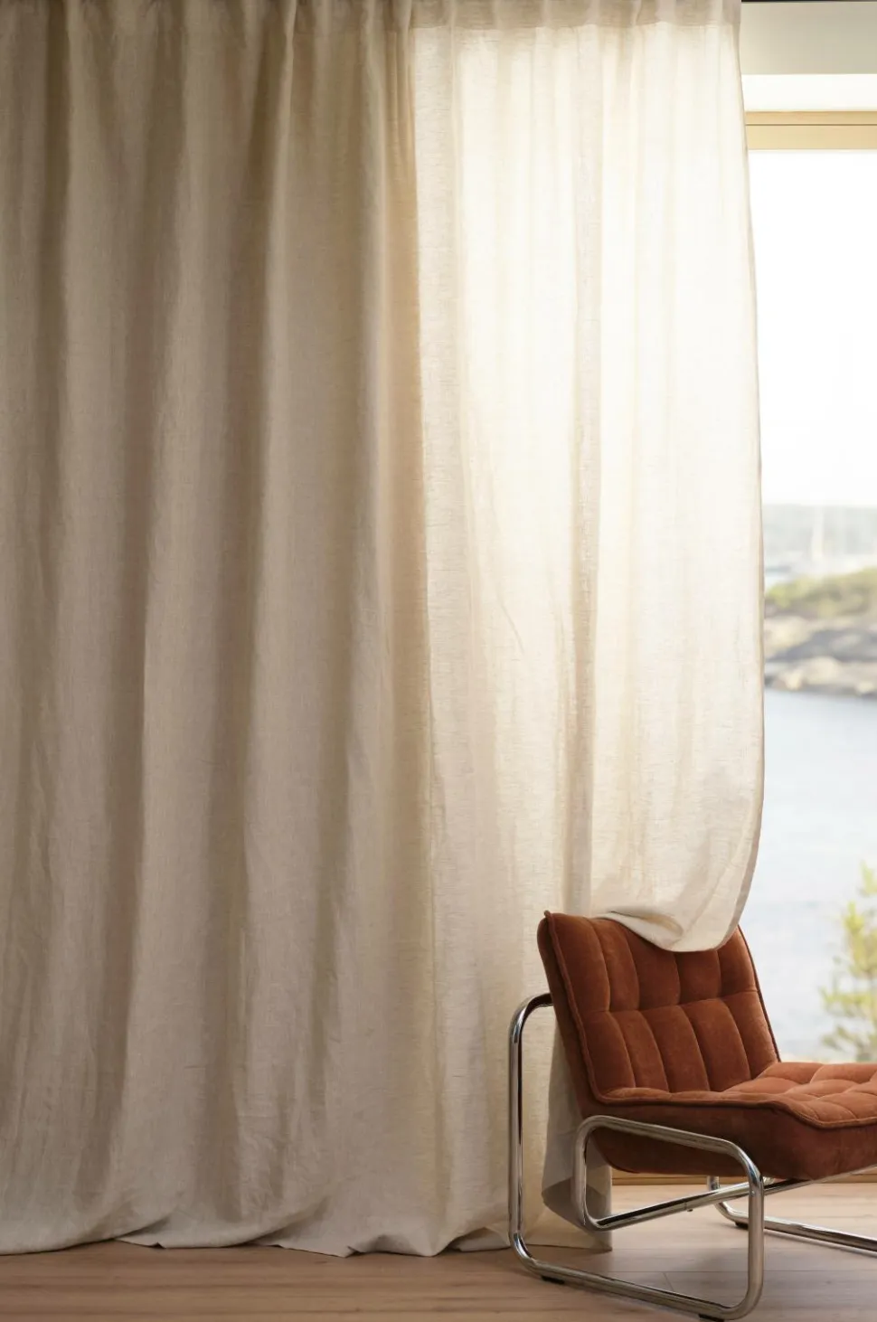 Ellos Home LEAH skræddersyet linnedgardin