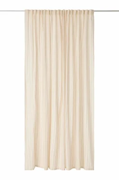 Ellos Home Multibåndsgardin Elly Thin Stripe Wide Pleatingtape i genanvendt halvlinned ekstra bred 1-pak