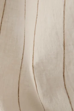 Ellos Home Multibåndsgardin Elly Thin Stripe Wide Pleatingtape i genanvendt halvlinned ekstra bred 1-pak