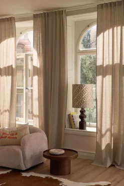 Ellos Home Multibåndsgardin Elly i genanvendt halvlinned 2-pak