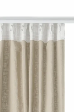 Ellos Home Multibåndsgardin Elly i genanvendt halvlinned 2-pak