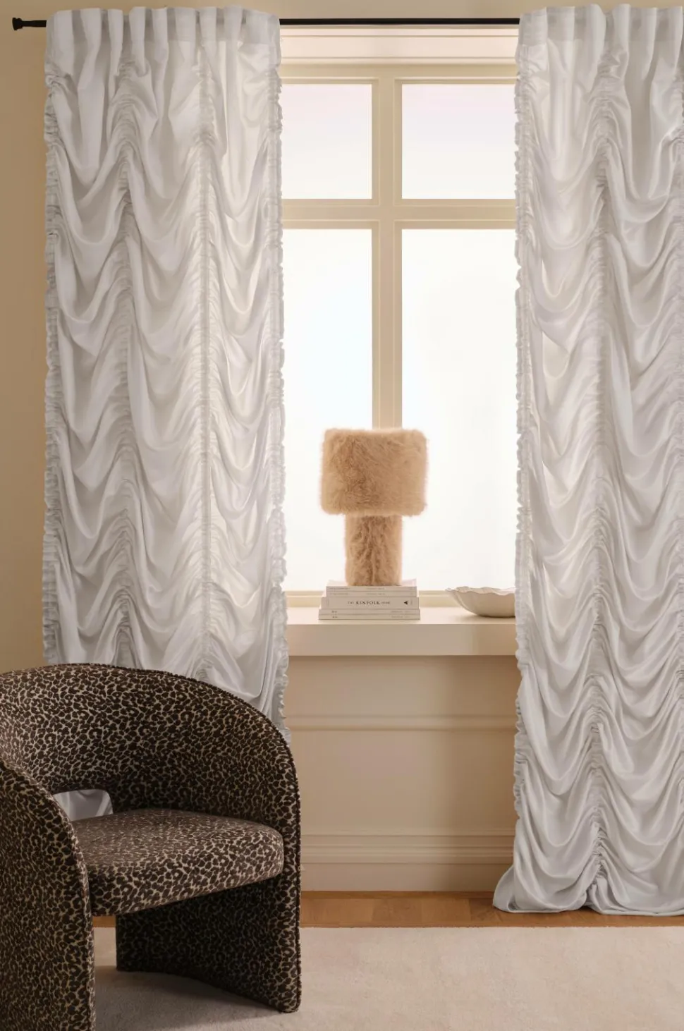 Ellos Home Multibåndsgardin Susanne Wrincle 2-pak